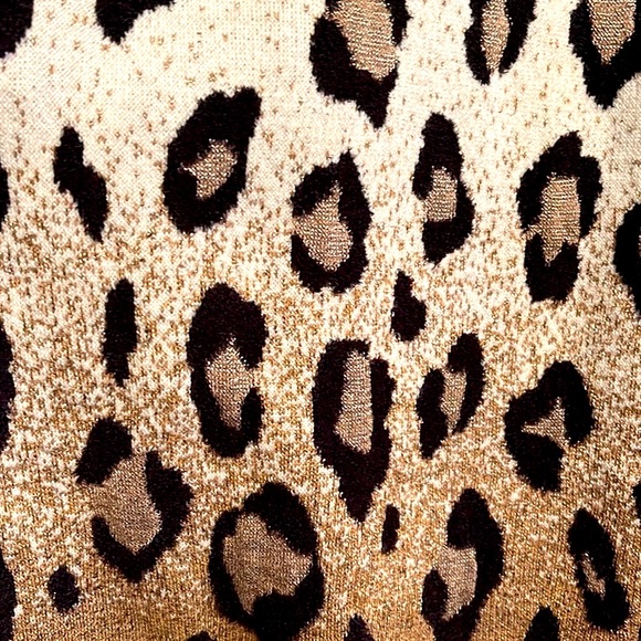 Ann Taylor Leopard Print Open Cardigan - Picture 4 of 6